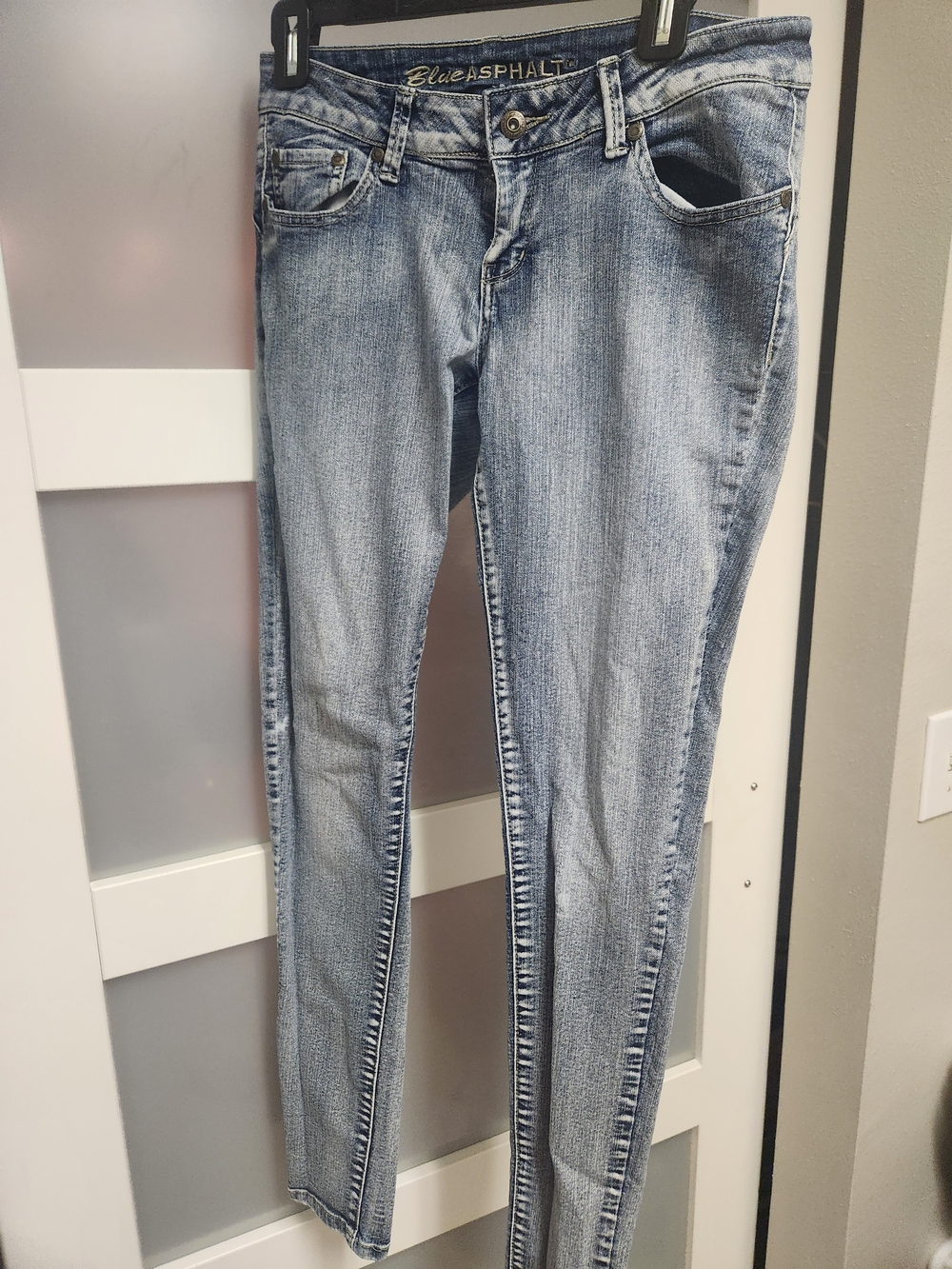 Blue Asphalt Faded Light Blue Skinny Jeans